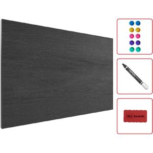 Produktbild für Magnettafel ALLboards MetalBoards, Graues Holz