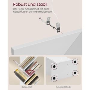 Produktbild für Bücherregal Vasagle LBC11WT, weiß