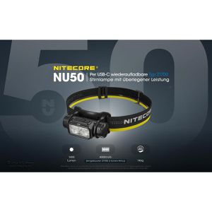 Produktbild für Stirnlampe Nitecore NU50 LED, wiederaufladbar