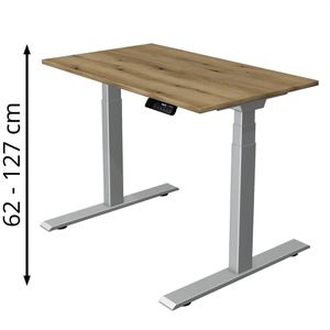 Schreibtisch Kerkmann Move 1 stable, asteiche / silber