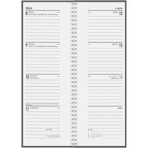 Produktbild für Vormerkbuch Zettler 709-0000, graues Hardcover