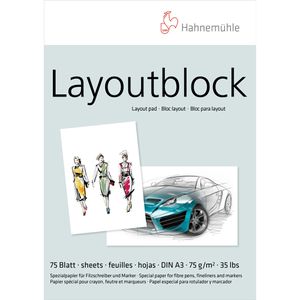 Skizzenblock Hahnemühle 10625060 Layoutblock, A3