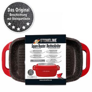 Produktbild für Bräter STONELINE XXL 14101, rot, aus Aluguss