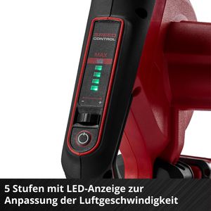 Produktbild für Akku-Gebläse Einhell TE-CB 18/270 Li-Solo, 3408045, Akku