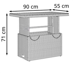 Produktbild für Gartentisch vidaXL 366276, Akazienholz