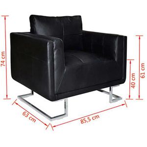 Produktbild für Loungesessel vidaXL 241004, schwarz