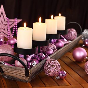 Produktbild für Weihnachtskugeln Deuba 107512, rosa