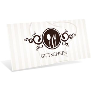 Produktbild für Gutscheinkarte notizblock24 dinner, 19 x 9cm