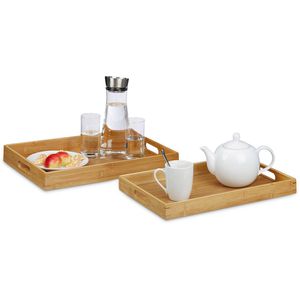 Serviertablett Relaxdays 10020234, eckig, 45x31cm