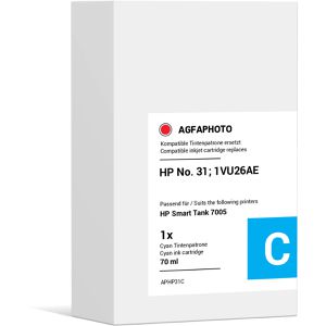 Produktbild für Tinte AgfaPhoto für HP 31, 1VU26AE, cyan