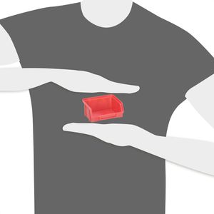 Produktbild für Sichtlagerkasten Hünersdorff 651100, Größe 1