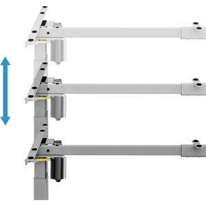 Produktbild für Schreibtischgestell LogiLink EO0052, grau, 3 Memoryspeicher