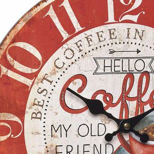 Produktbild für Wanduhr TFA 60.3045.12 Coffee, Holz, analog, Quarzuhr