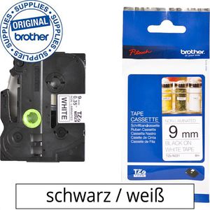 Schriftband Brother TZe-N221, 9mm
