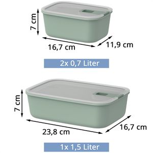 Produktbild für Frischhaltedose Mepal EasyClip, aus Kunststoff