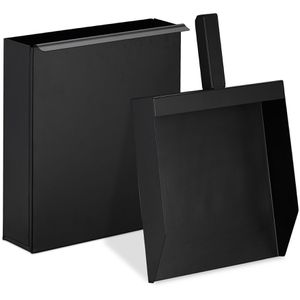 Ascheeimer Relaxdays 10033822, schwarz