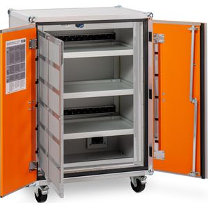 Produktbild für Akku-Ladeschrank CEMO Premium 8/10, mit 18 Steckdosen