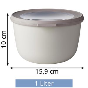 Produktbild für Frischhaltedose Mepal Cirqula rund, aus Kunststoff
