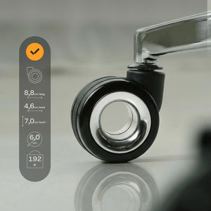 Produktbild für Stuhlrollen CLOUVOU PhantomWheels, 5 Stück