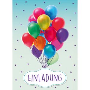 Produktbild für Einladungskarten Perleberg 7440006-2, Luftballone