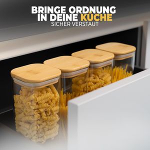 Produktbild für Vorratsglas Clidor mit Bambusdeckel
