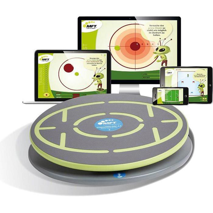 MFT BalanceBoard Challenge Disc 2.0, Ø 40 cm, grüngrau, Bluetooth Böttcher AG