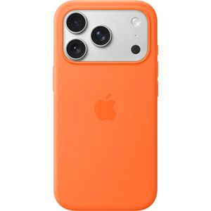Handyhülle Apple Silikon Case MGFE4ZM/A, MagSafe, orange