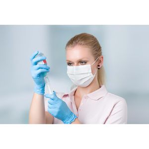 Produktbild für Einmalhandschuhe Arnomed Nitril Blue, blau, 100 Stück