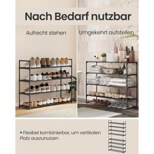 Produktbild für Schuhregal Songmics LSA14BK, aus Metall