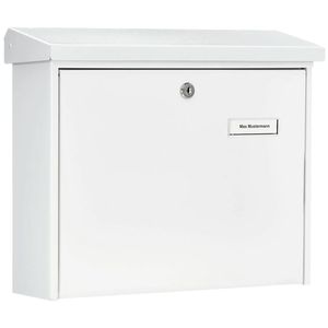 Produktbild für Briefkasten Burg-Wächter Journal 5867 W, weiß, aus Stahl