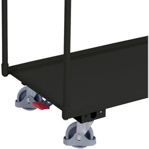Produktbild für Tischwagen VARIOfit sw-600.505/AG, aus Metall