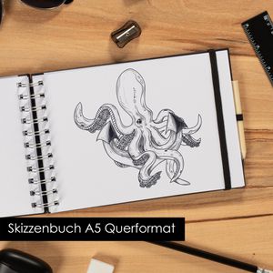 Produktbild für Skizzenbuch OfficeTree A5 quer