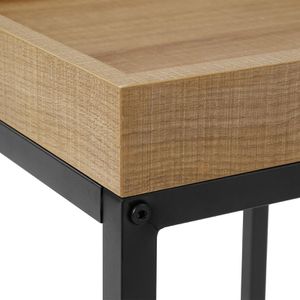 Produktbild für Beistelltisch Vasagle LNT02N, braun, aus Metall / Holz