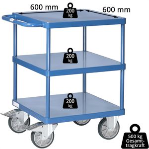 Produktbild für Tischwagen Fetra 2416B, aus Metall