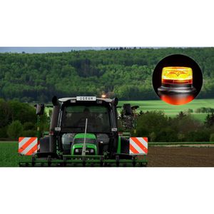 Produktbild für Warnleuchte OSRAM LIGHTsignal, orange, mit 360° LED