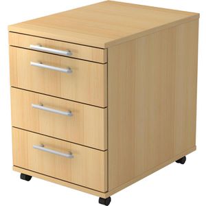 Produktbild für Rollcontainer Hammerbacher B-Serie, aus Holz, buche
