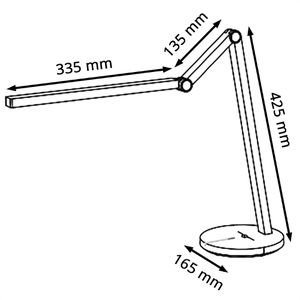 Produktbild für Schreibtischlampe Hansa Cascade, mit LED