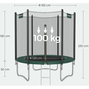 Produktbild für Trampolin Songmics outdoor
