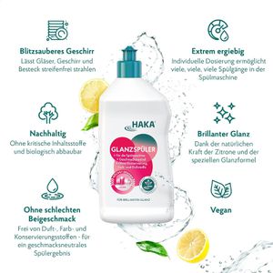 Produktbild für Klarspüler HAKA Glanzspüler, vegan und geschmacksneutral
