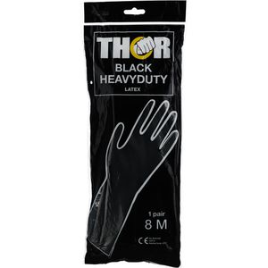 Produktbild für Chemikalienschutzhandschuhe Thor Black Heavy Duty