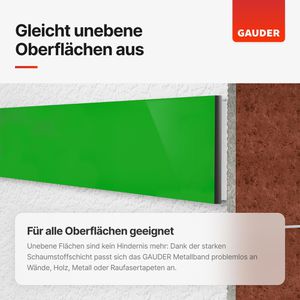 Produktbild für Magnetband Gauder Metallband, grün