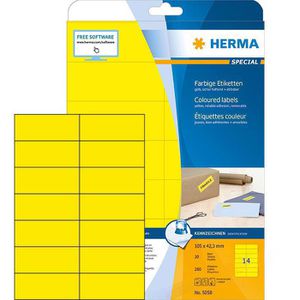 Universaletiketten Herma 5058 Special, gelb