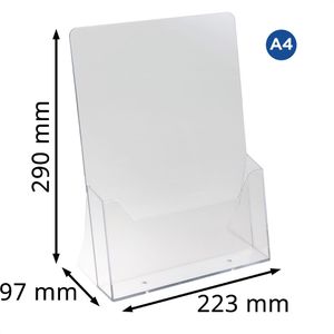 Produktbild für Prospekthalter Europel 350072, transparent