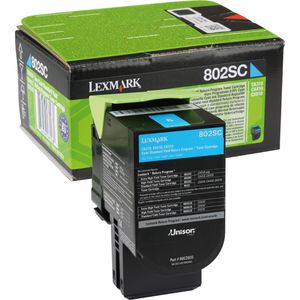 Produktbild für Toner Lexmark 80C2SC0 Prebate, cyan