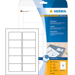 Inkjet-Etiketten Herma 8840 Special, weiß