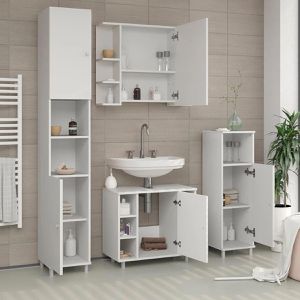 Produktbild für Waschbeckenunterschrank Vicco Fynn, stehend