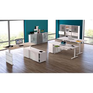 Produktbild für Schreibtisch Kerkmann Move 3, graphit / weiß