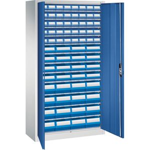Magazinschrank CP-Möbel Serie 13, grau / blau