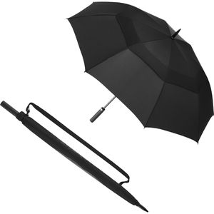 Produktbild für Regenschirm Fare AC-Golfschirm, XXL, schwarz, windsicher