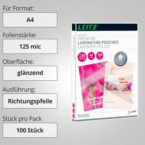 Produktbild für Laminierfolien Leitz 7481 iLAM UDT, DIN A4